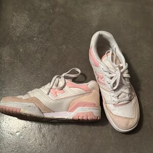 Women's Pink and White Sneakers